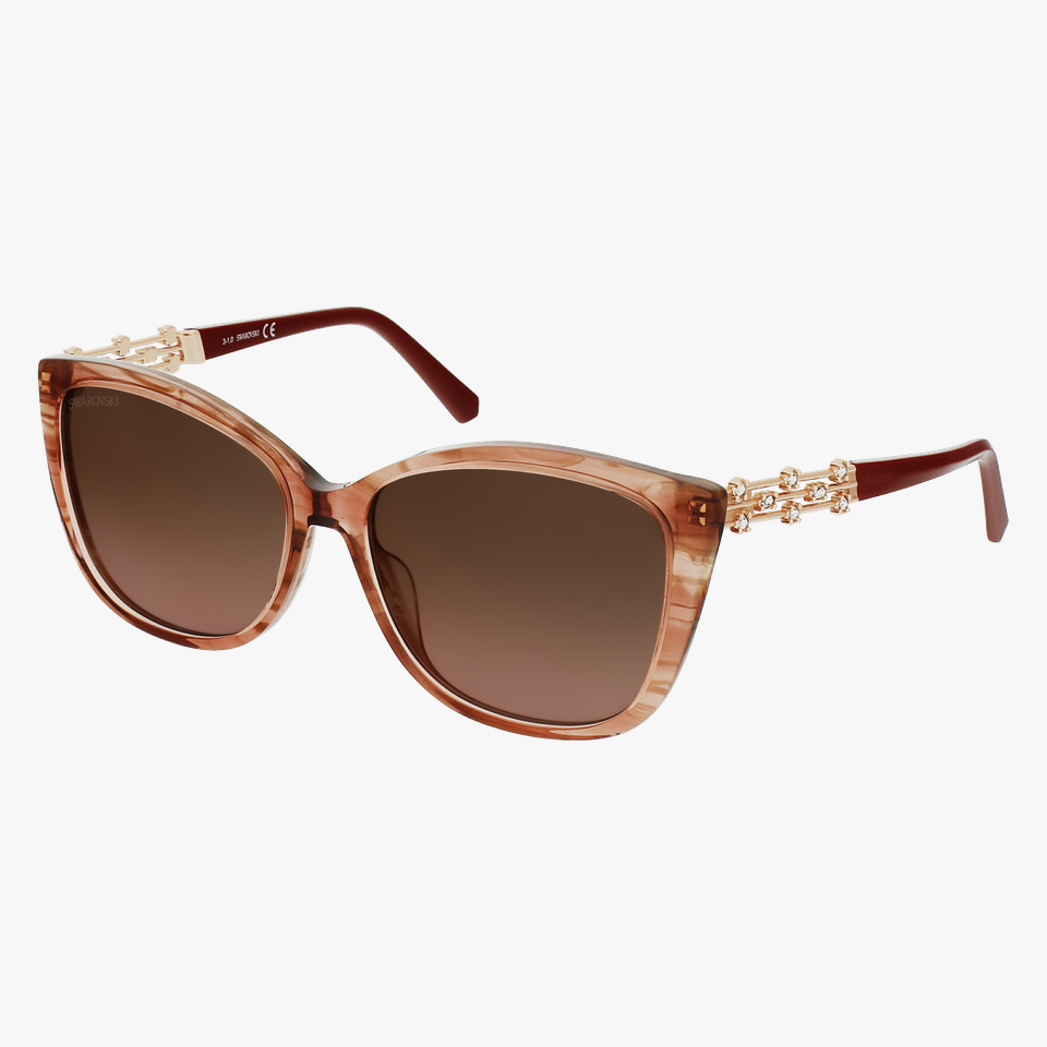 Lunettes de soleil femme SK0291 rose/marron - Vue de face