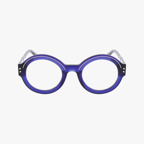 Lunettes de vue femme CARACTERES FIL D'OR PERSPICACE bleu