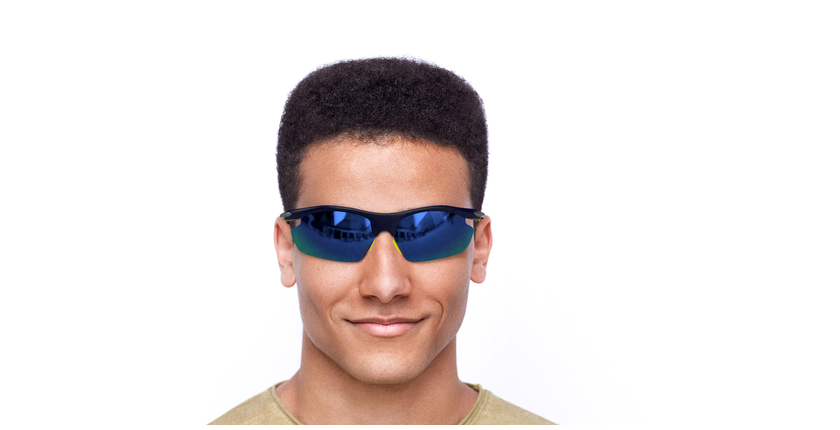 LUNETTES DE SOLEIL homme Leisure bleu - Vue de face