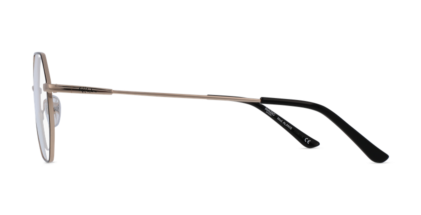 Lunettes de vue femme ALANIS noir/dorée - Vue de face