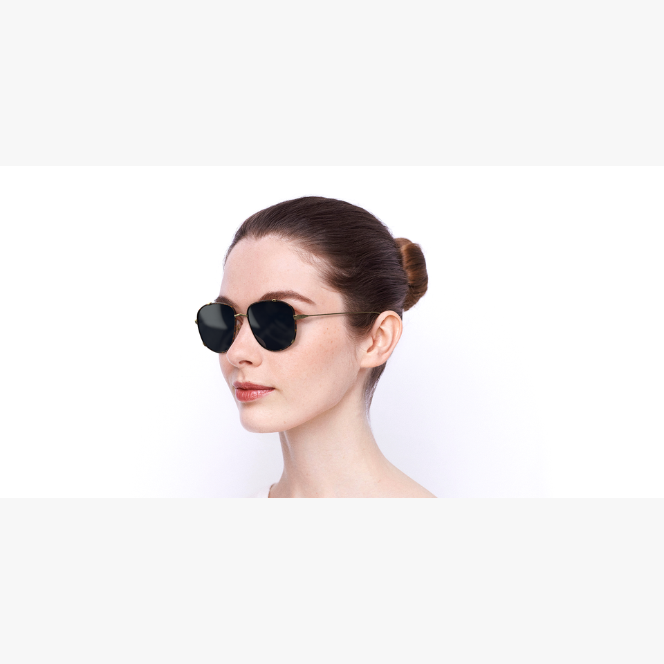 Lunettes de soleil femme DIORMONSIEUR3 écaille/argenté - Vue de face