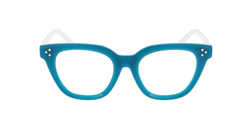 Lunettes de vue femme CARACTÈRES ARTISTE bleu - Vue de face