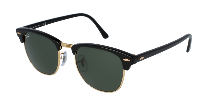LUNETTES DE SOLEIL CLUBMASTER noir - vue de 3/4