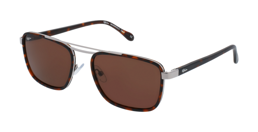 LUNETTES DE SOLEIL homme MARCELLO écaille/argenté - Vue de face