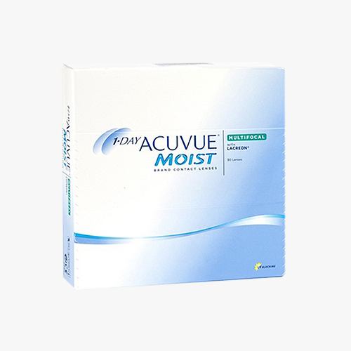 Lentilles de contact 1 Day Acuvue® Moist® Multifocal 90L - Vue de face