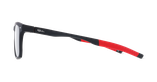 Lunettes de vue homme MAGIC268 noir/rouge - Vue de face