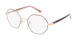 Lunettes de vue enfant MAGIC JUDITH rouge/dorée - Vue de face
