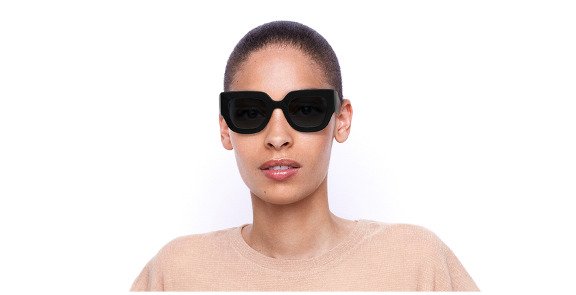 LUNETTES DE SOLEIL femme VB606S noir - Vue de face