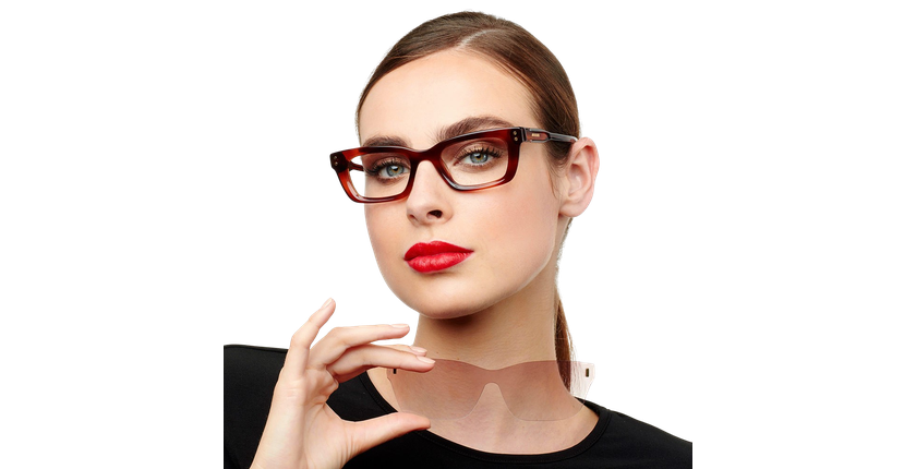 Lunettes de vue femme CARACTÈRES CRÉATIVE écaille - Vue de face