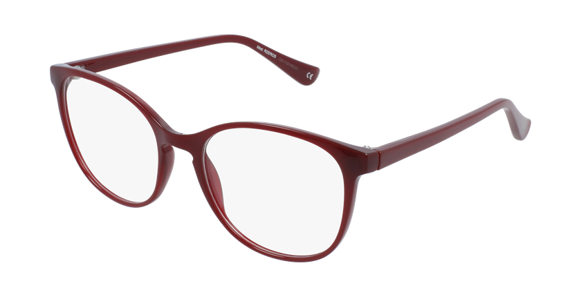LUNETTES DE VUE femme RZERO5 rouge - vue de 3/4
