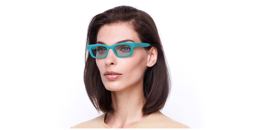 LUNETTES DE SOLEIL femme MONTGOMERY bleu - Vue de face