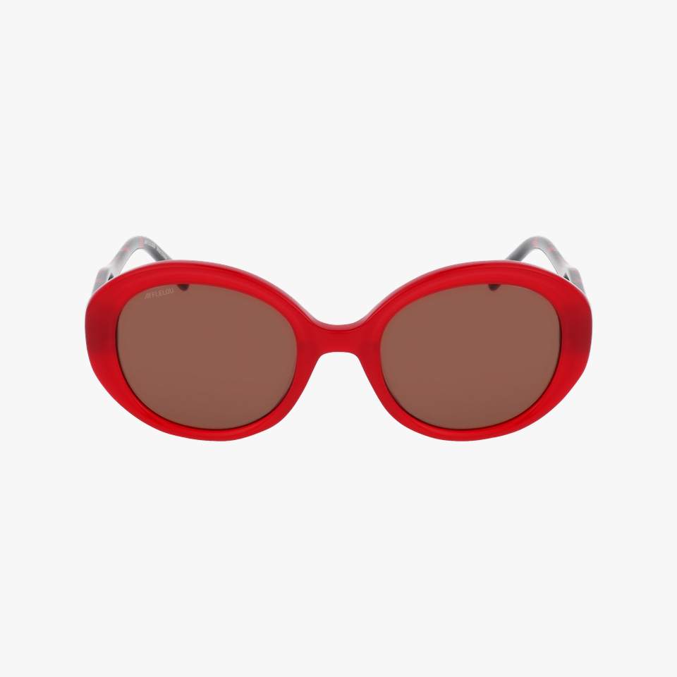 Lunettes de soleil femme ENNA rouge - Vue de face