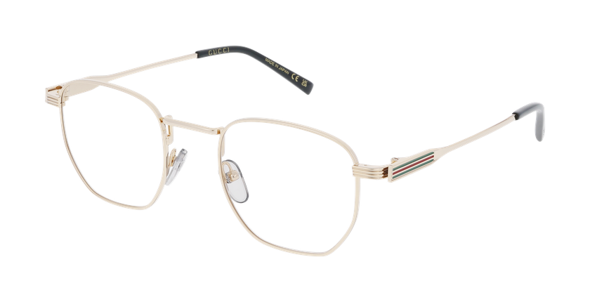 Lunettes de vue homme GG1878O dorée - Vue de face