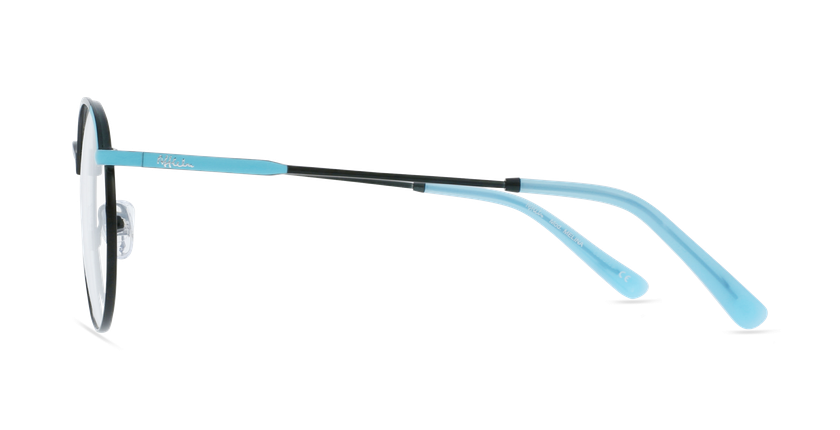 LUNETTES DE VUE femme MELINA noir/turquoise - Vue de côté