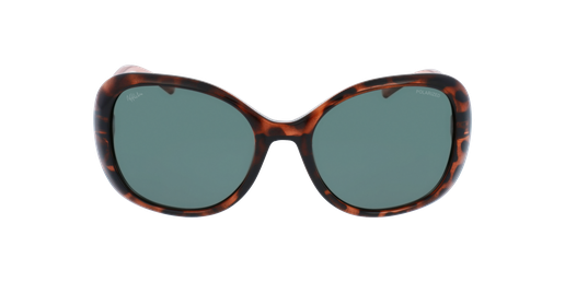 LUNETTES DE SOLEIL femme FLORES POLARIZED écaille/rougeVue de face