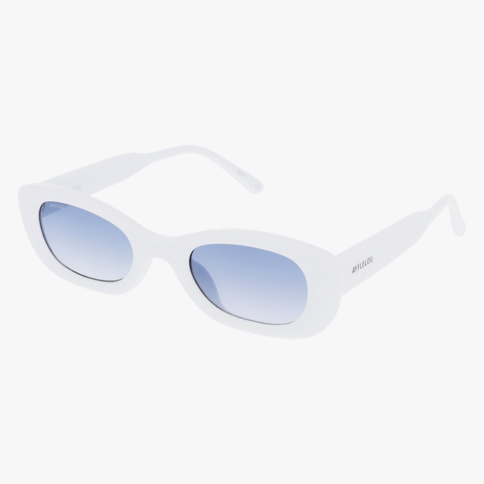 Lunettes de soleil femme ADELA blanc - Vue de face