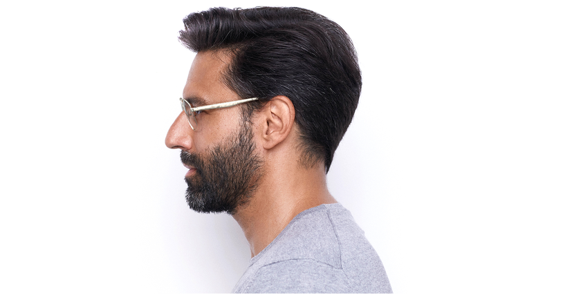 LUNETTES DE VUE homme RZERO 31 doré - Vue de face