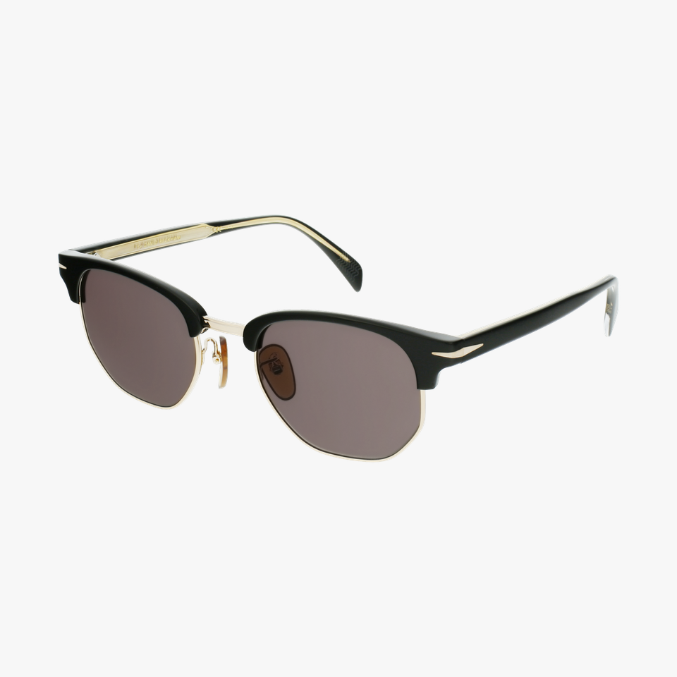 Lunettes de soleil homme DB 1002/S noir/dorée - Vue de 3/4