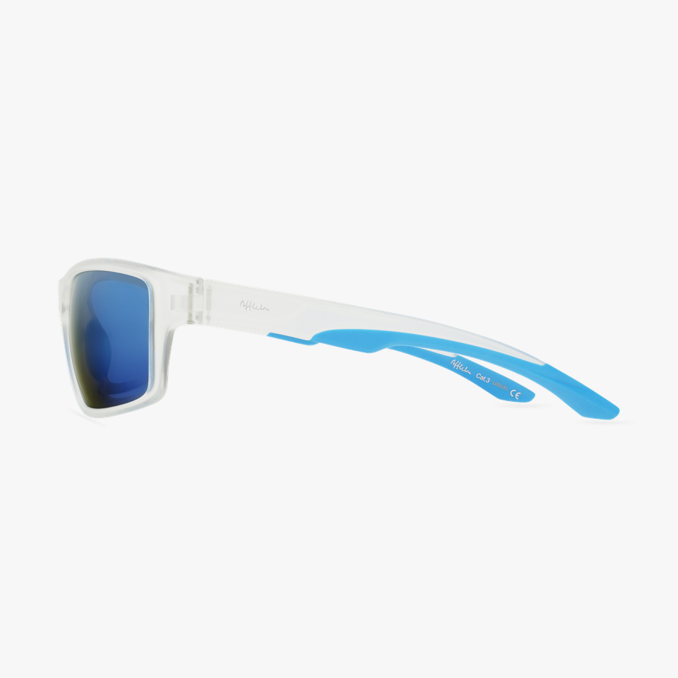 Lunettes de soleil homme IGOR POLARIZED blanc/bleu - Vue de côté