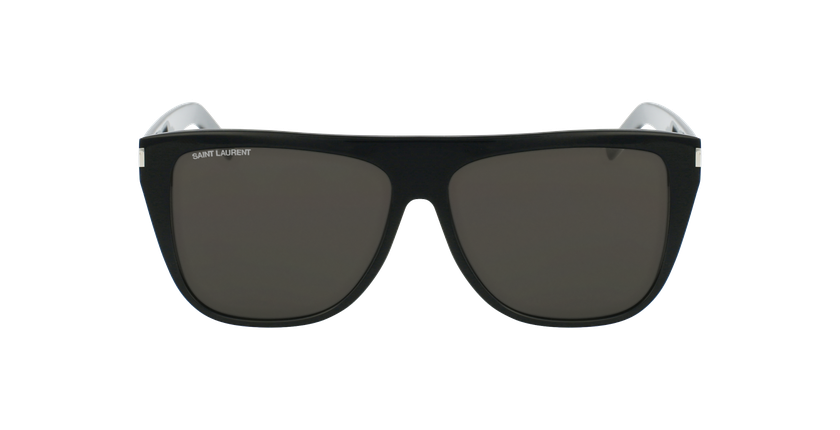 LUNETTES DE SOLEIL SL 1 SLIM noir - Vue de face