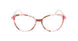 Lunettes de vue femme MAGIC280 écaille/rouge - Vue de face