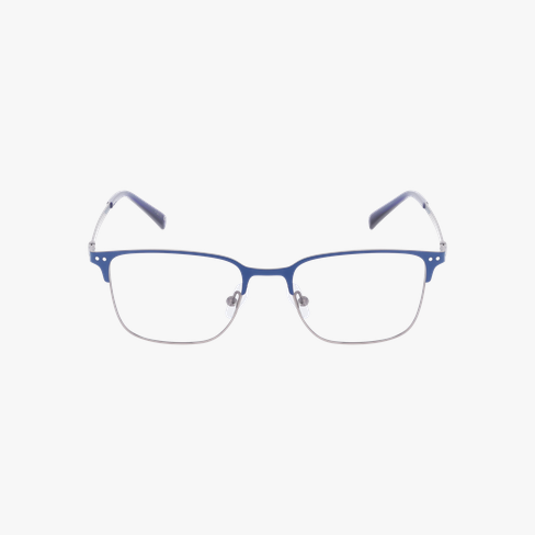 Lunettes de vue homme NATHEO bleu/bleu Vue de face