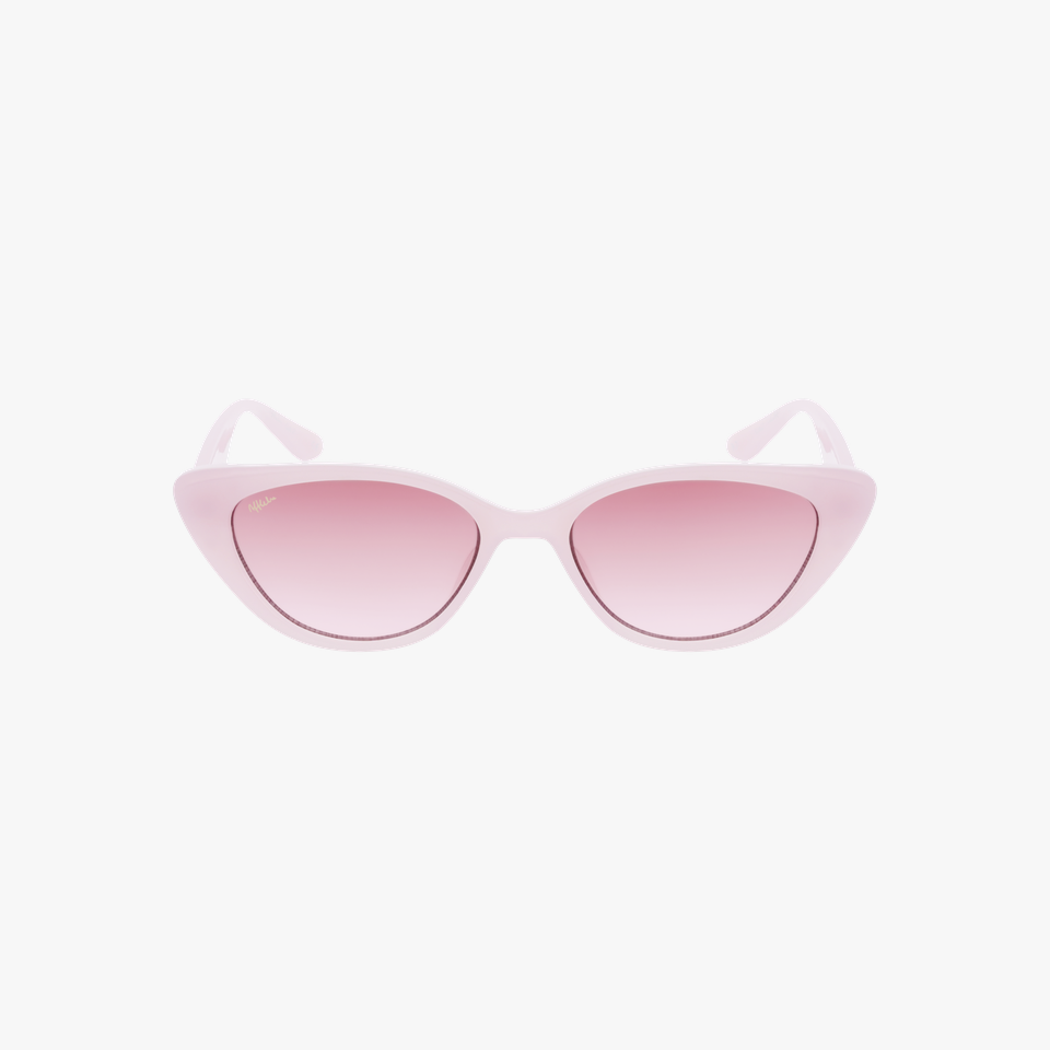 Lunettes de soleil femme REINA rose/dorée - Vue de face