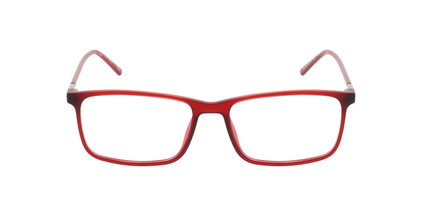 Lunettes de vue homme HAROLD rouge - Vue de face