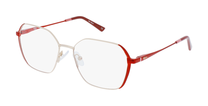 LUNETTES DE VUE femme MAGIC KELLY doré/rouge - Vue de face