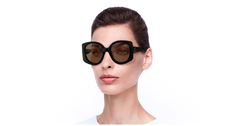 LUNETTES DE SOLEIL femme GG1257S écaille - Vue de face