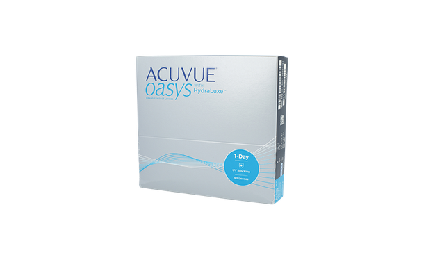Lentilles de contact Acuvue® Oasys 1 Day with Hydraluxe 90L - Vue de face