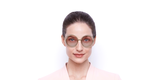 LUNETTES DE SOLEIL femme CE155S doré - Vue de face