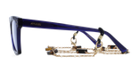 Lunettes de vue femme CARACTÈRES MYSTERIEUSE bleu - Vue de face