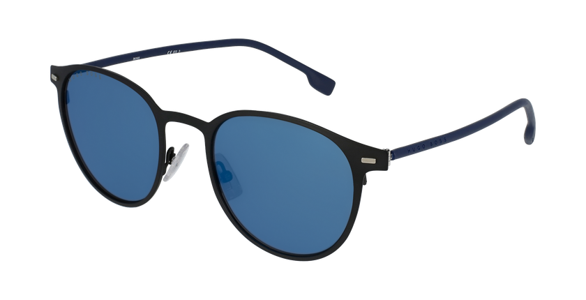 LUNETTES DE SOLEIL homme 1008/S noir/bleu - vue de 3/4