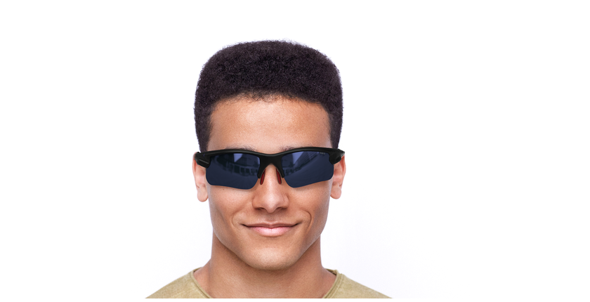 LUNETTES DE SOLEIL homme Bike-Star bleu - Vue de face