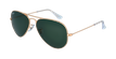 LUNETTES DE SOLEIL AVIATOR L doré - vue de 3/4