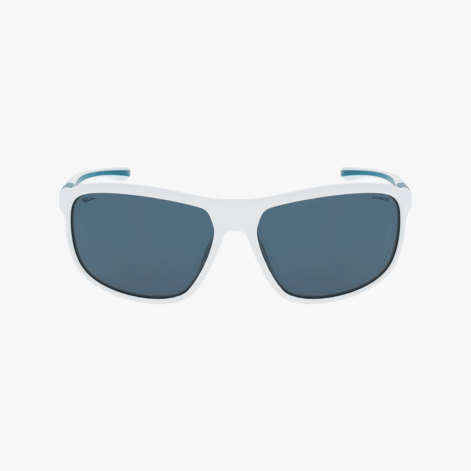 Lunettes de soleil MITCH blanc/vert - Vue de face