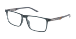 Lunettes de vue homme EMMANUEL gris/orange - Vue de face
