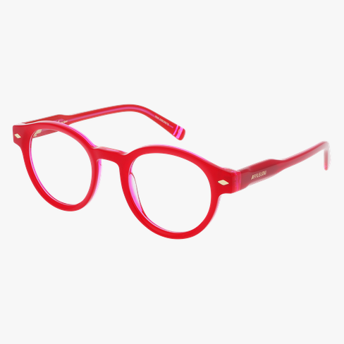 Lunettes de vue femme CARACTÈRES DISCRÈTE rouge/rose