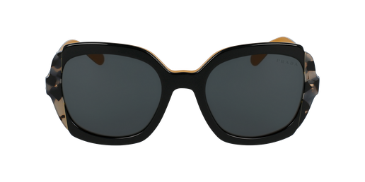 LUNETTES DE SOLEIL femme HERITAGE noir/écailleVue de face