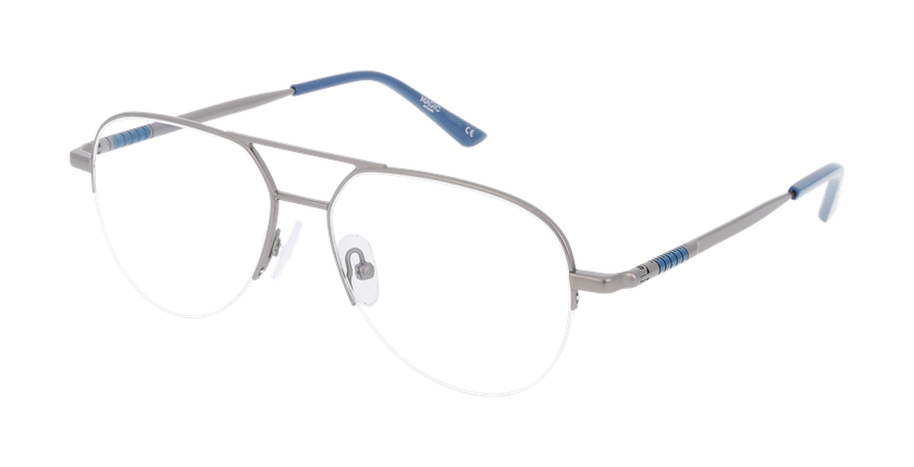 Lunettes de vue homme MAGIC284 gun/bleu - Vue de face