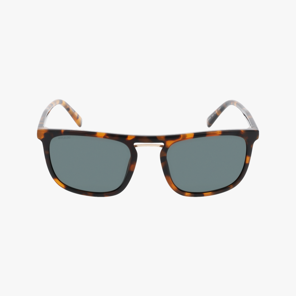 Lunettes de soleil homme PETER écaille - Vue de face