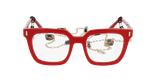 Lunettes de vue femme CARACTÈRES REVEUSE rouge - Vue de face