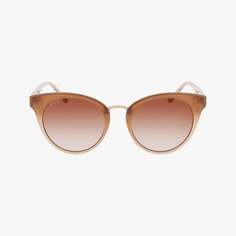 Lunettes de soleil femme MAUD beige - Vue de face