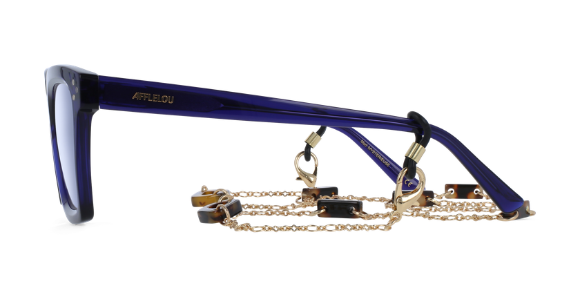 Lunettes de vue femme CARACTÈRES MYSTERIEUSE bleu - Vue de face