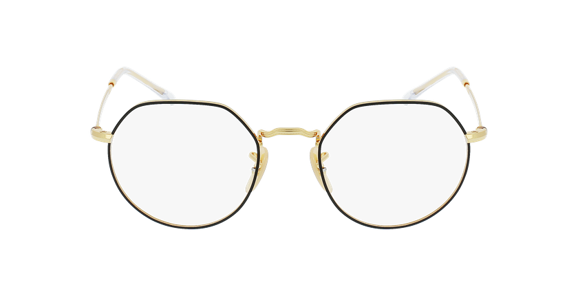 LUNETTES DE VUE JACK noir mat/doré - Vue de face