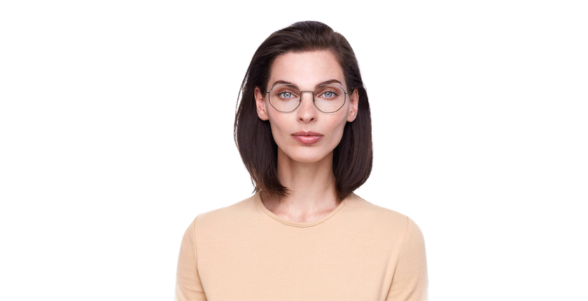 Lunettes de vue femme RZERO40 dorée - Vue de face