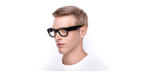 Lunettes de vue MEGA WAYFARER RX0840V noir - Vue de face