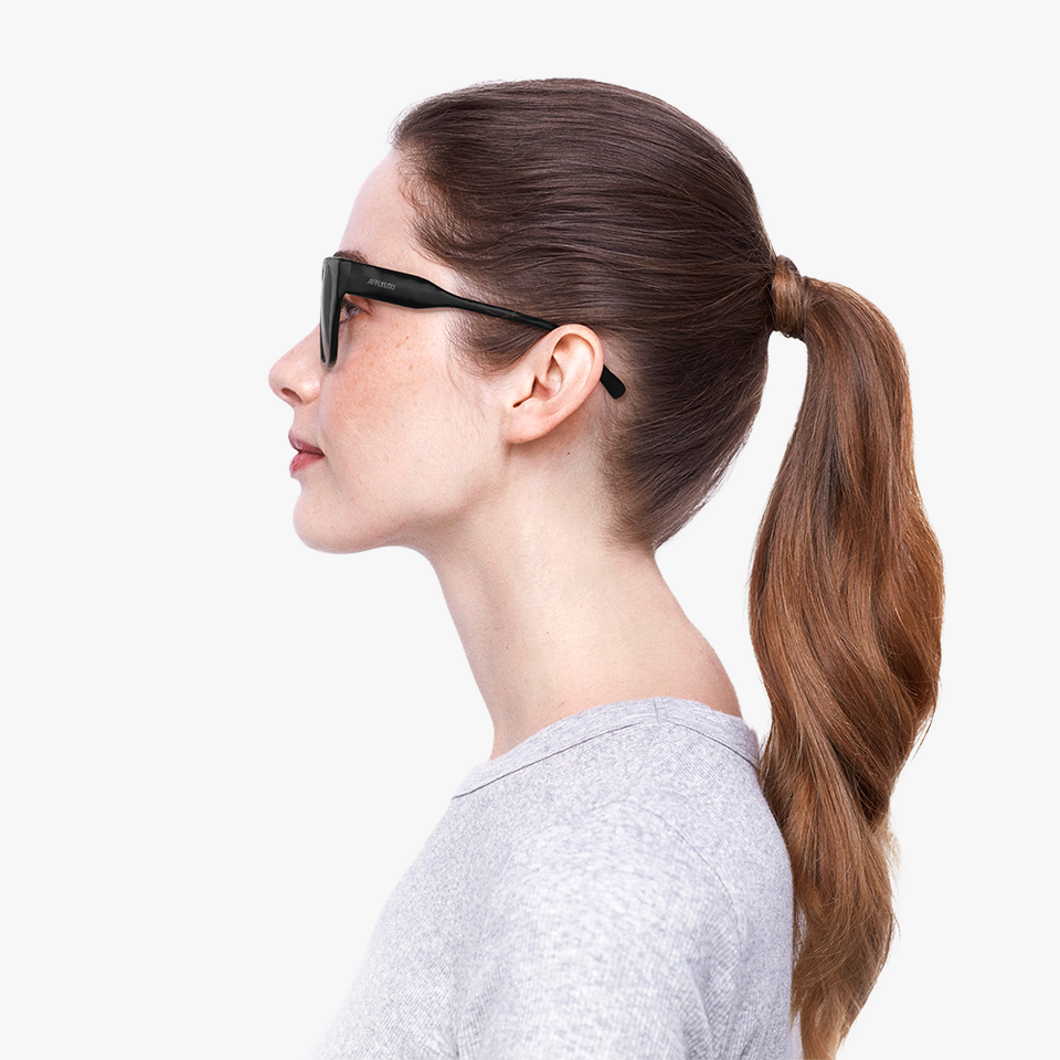 Lunettes de soleil SUBTIL noir - Vue de face