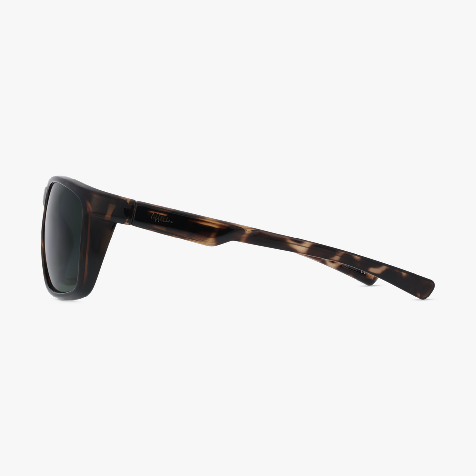 Lunettes de soleil homme BAMBU écaille - Vue de face